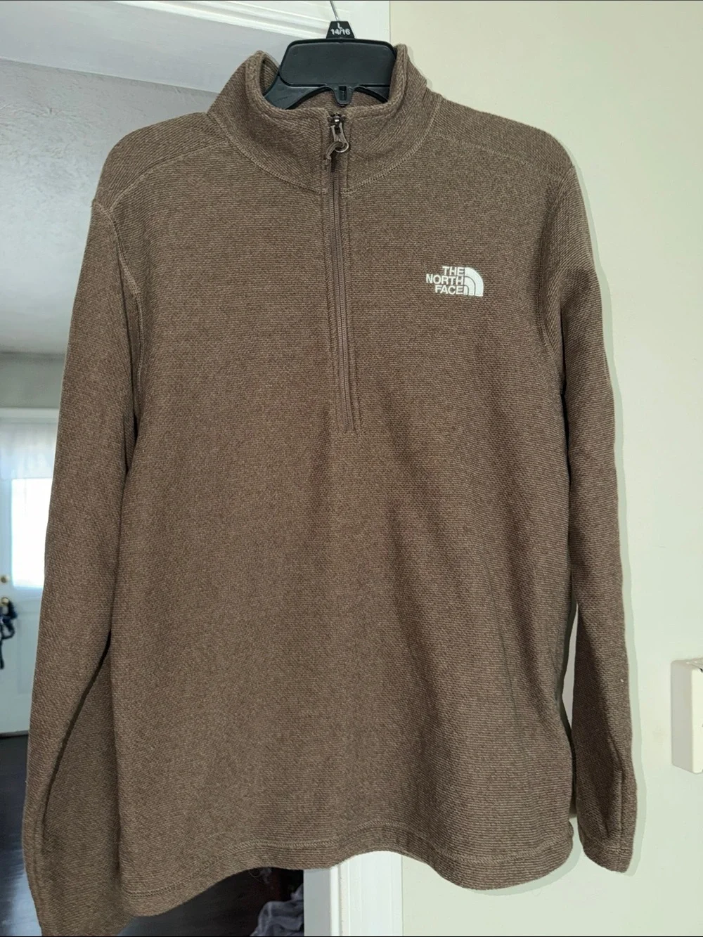 The North Face Brown Half-Zip Pullover Sweater